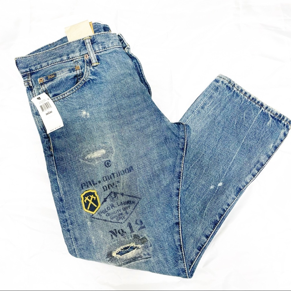 POLO RALPH LAUREN VARICK SLIM STRAIGHT JEANS - Picture 4 of 9